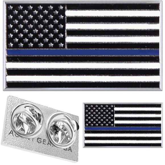 AGENT GEAR USA Other - Blue Line Flag Lapel Pins - Honor The Men & Women Of Law Enforcement - 2 Pack